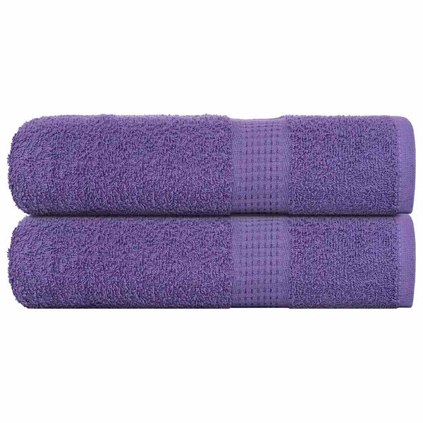 vidaXL Serviettes de douche FROGN 2 pcs Violet 70x140 cm 360 g/m²