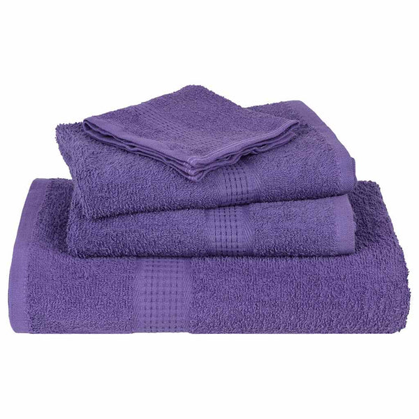 vidaXL Serviettes de douche FROGN 2 pcs Violet 70x140 cm 360 g/m²