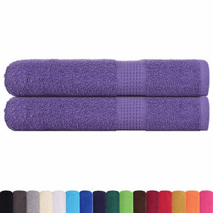 Saunatücher FROGN 2 Stk. Lila 80x200 cm 360 g/m²