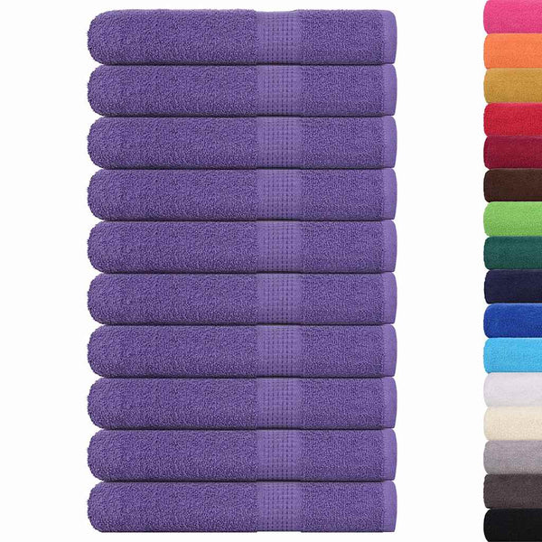Handtücher FROGN 10 Stk. Lila 100x200 cm 360 g/m²