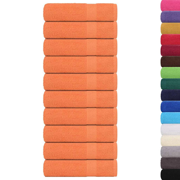 Badetücher FROGN 10 Stk. Orange 100x150 cm 360 g/m²