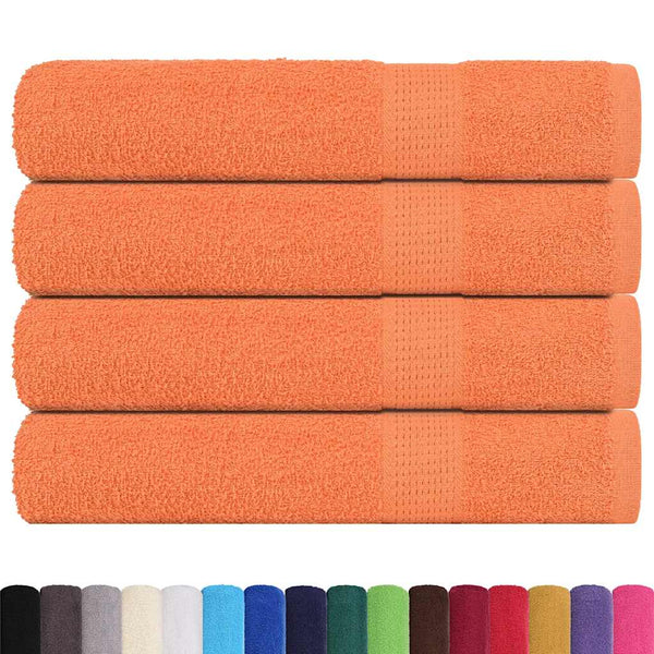 Saunatücher FROGN 4 Stk. Orange 80x200 cm 360 g/m²