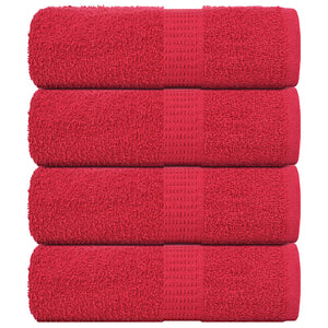 Waschtücher FROGN 4 Stk. Rot 30x30 cm 360 g/m²
