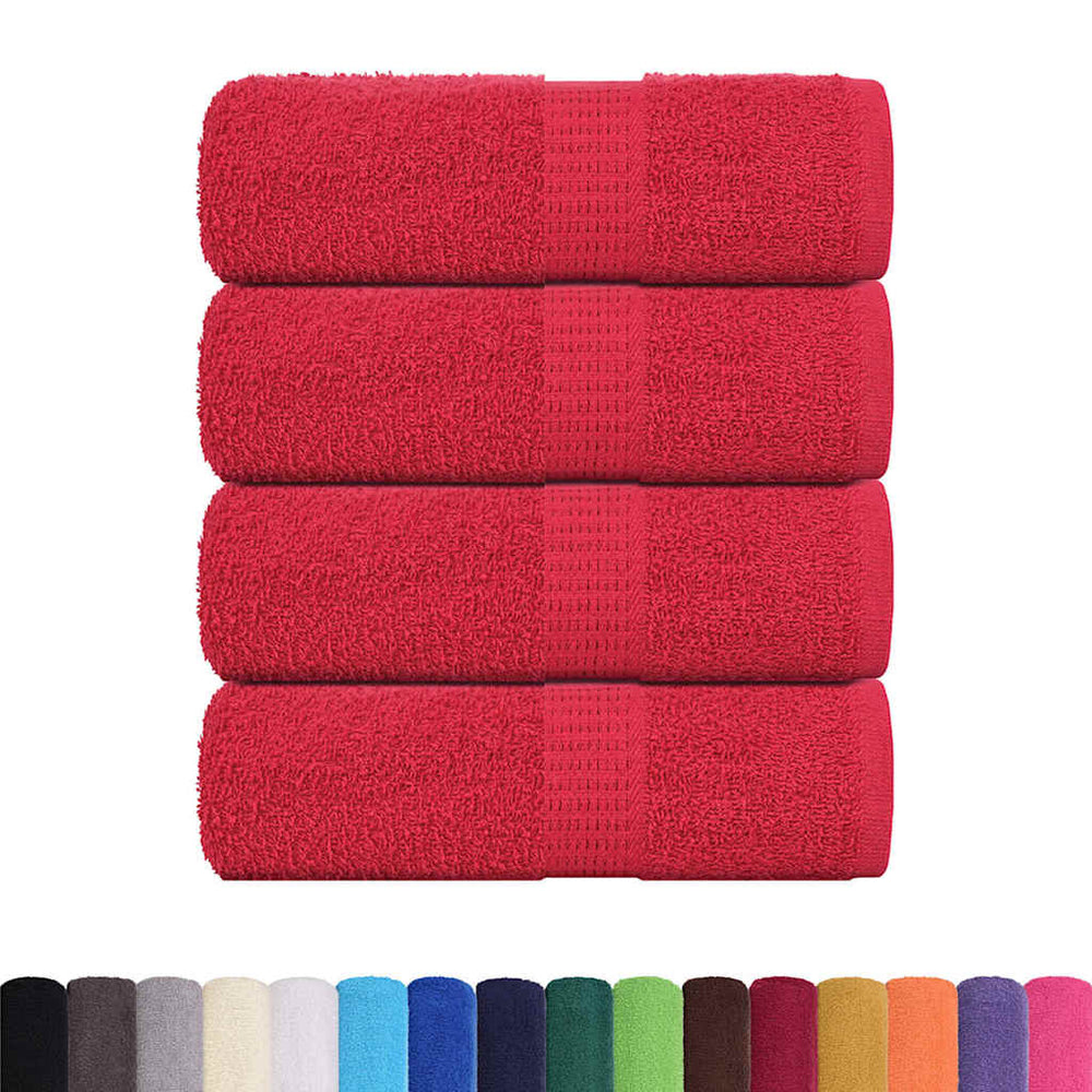 Waschtücher FROGN 4 Stk. Rot 30x30 cm 360 g/m²