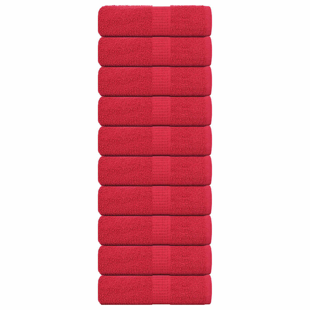 Waschtücher FROGN 10 Stk. Rot 30x30 cm 360 g/m²