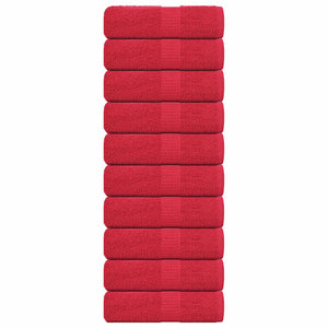 Waschtücher FROGN 10 Stk. Rot 30x30 cm 360 g/m²