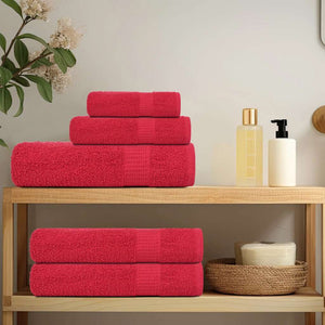 Gästetücher FROGN 10 Stk. Rot 30x50 cm 360 g/m²