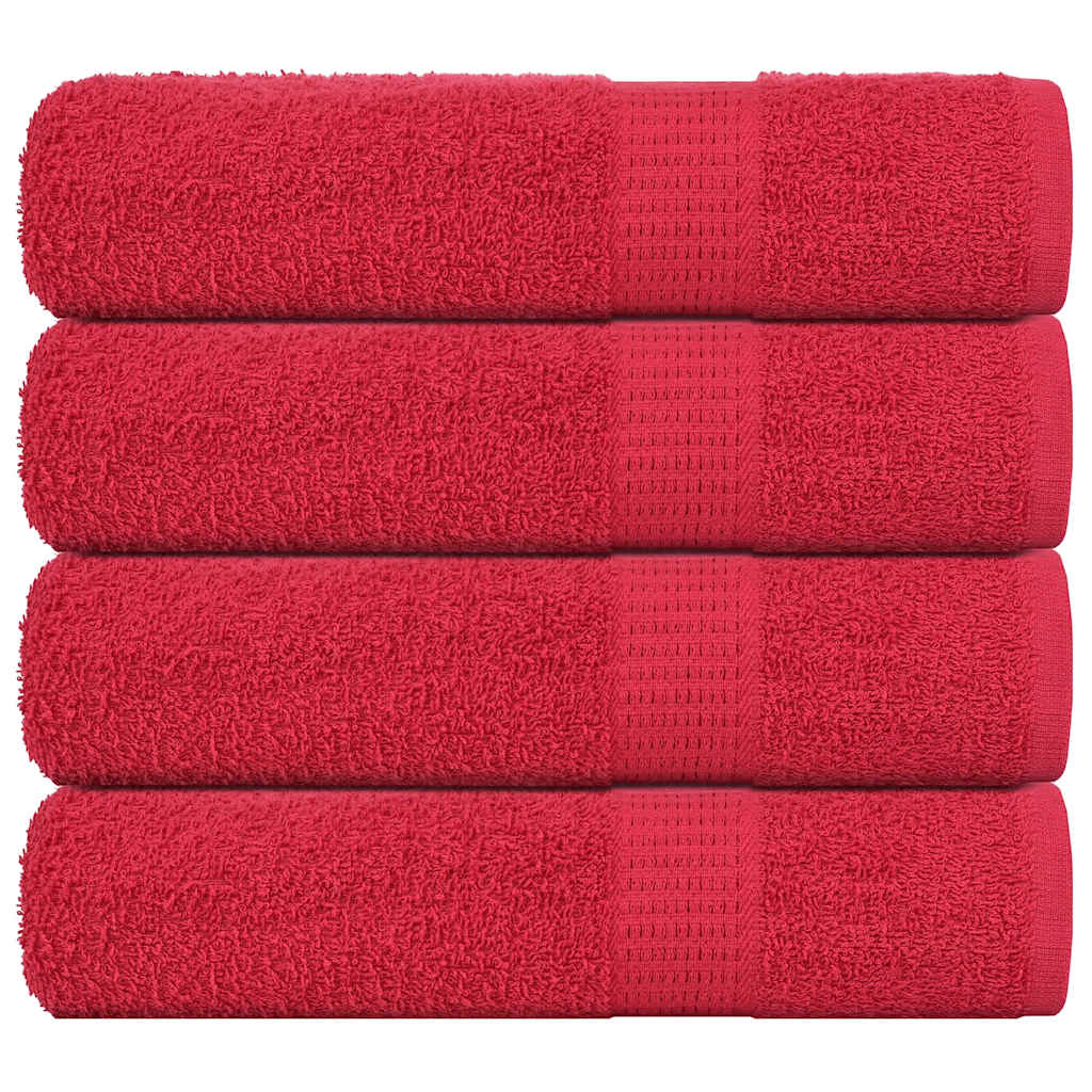 Handtücher FROGN 4 Stk. Rot 50x100 cm 360 g/m²