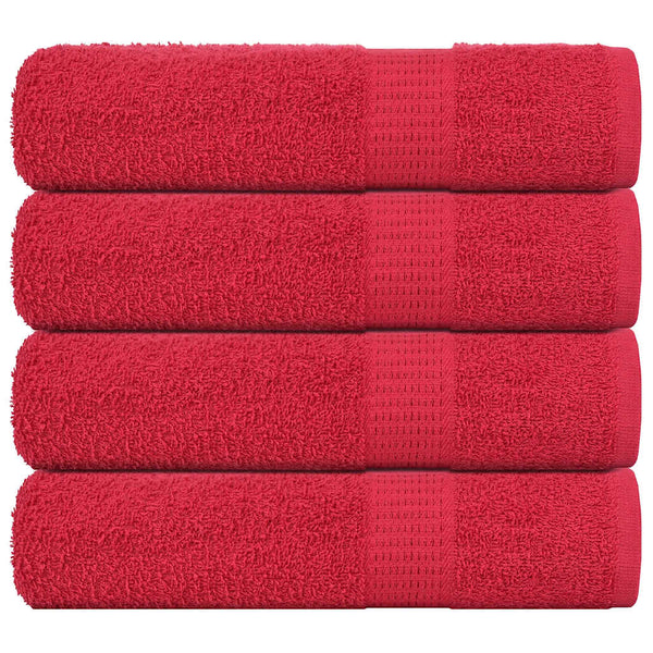 Handtücher FROGN 4 Stk. Rot 50x100 cm 360 g/m²