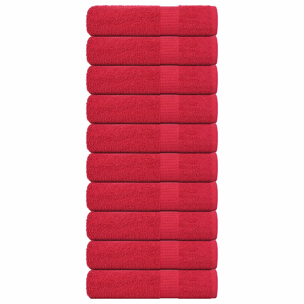 Handtücher FROGN 10 Stk. Rot 50x100 cm 360 g/m²