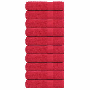 Handtücher FROGN 10 Stk. Rot 50x100 cm 360 g/m²