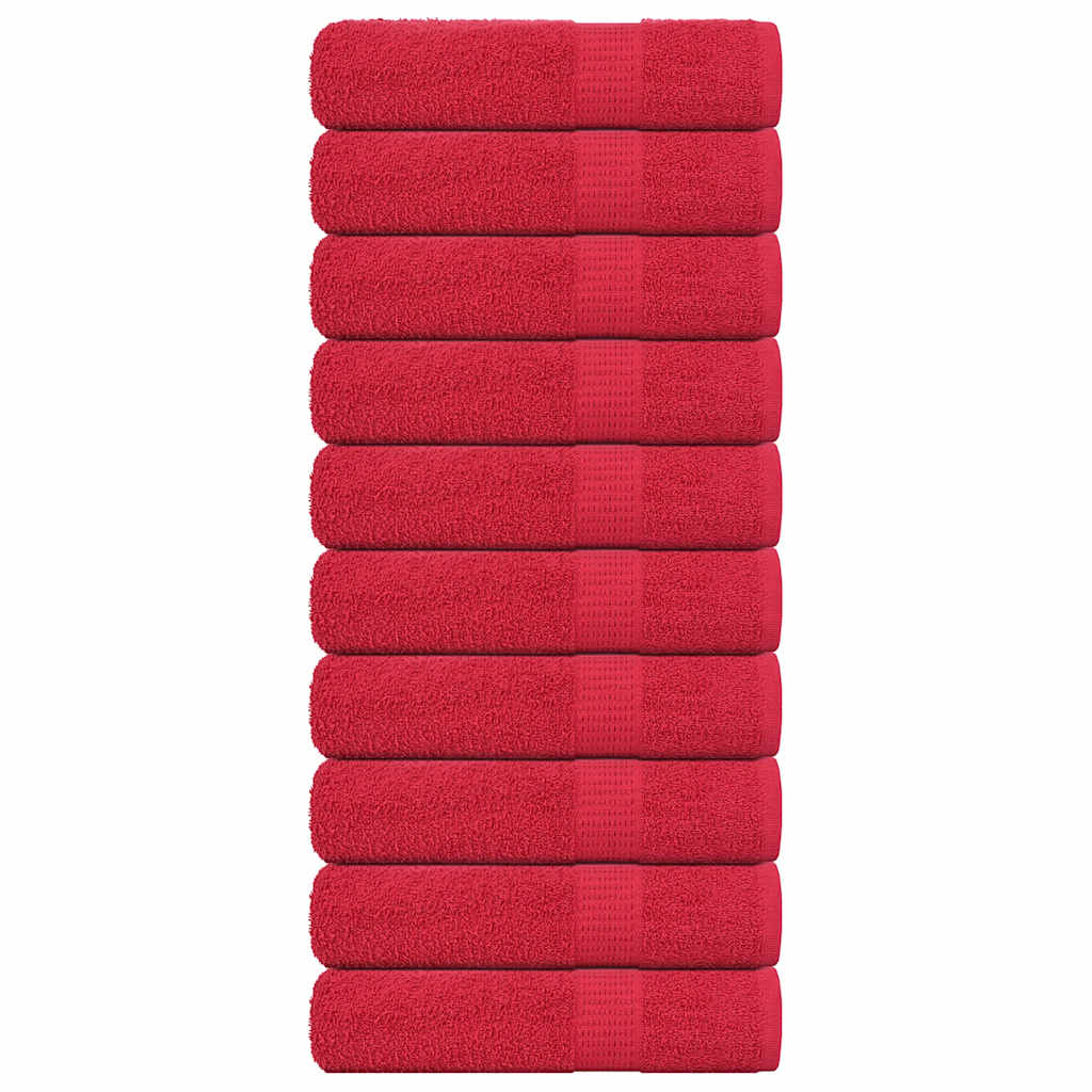 Handtücher FROGN 10 Stk. Rot 50x100 cm 360 g/m²