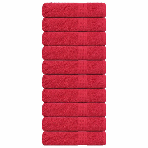 Handtücher FROGN 10 Stk. Rot 50x100 cm 360 g/m²