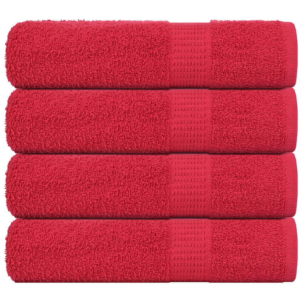 Duschtücher FROGN 4 Stk. Rot 70x140 cm 360 g/m²