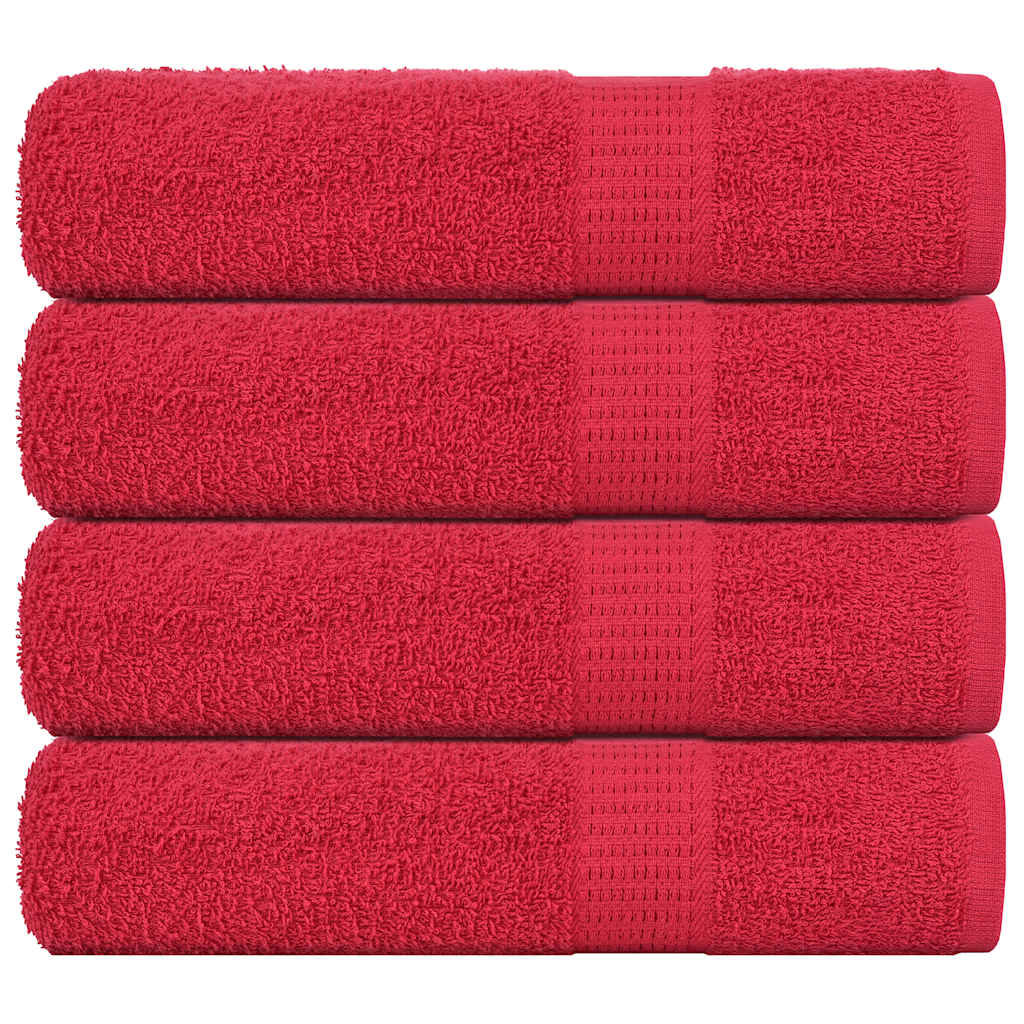 Duschtücher FROGN 4 Stk. Rot 70x140 cm 360 g/m²
