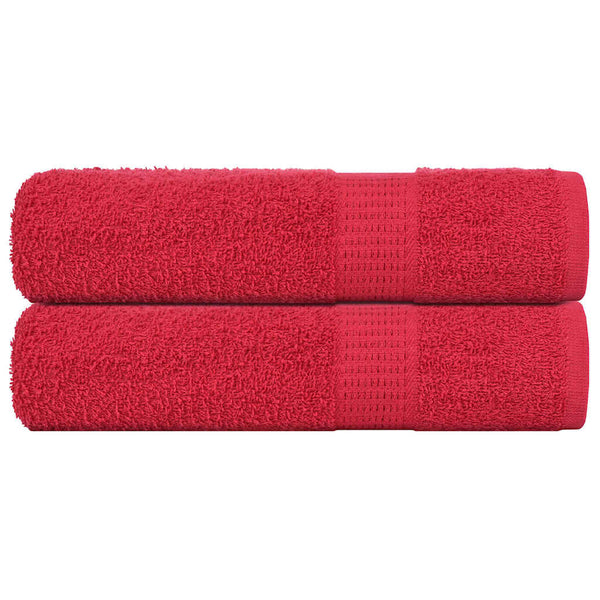 Badetücher FROGN 2 Stk. Rot 100x150 cm 360 g/m²