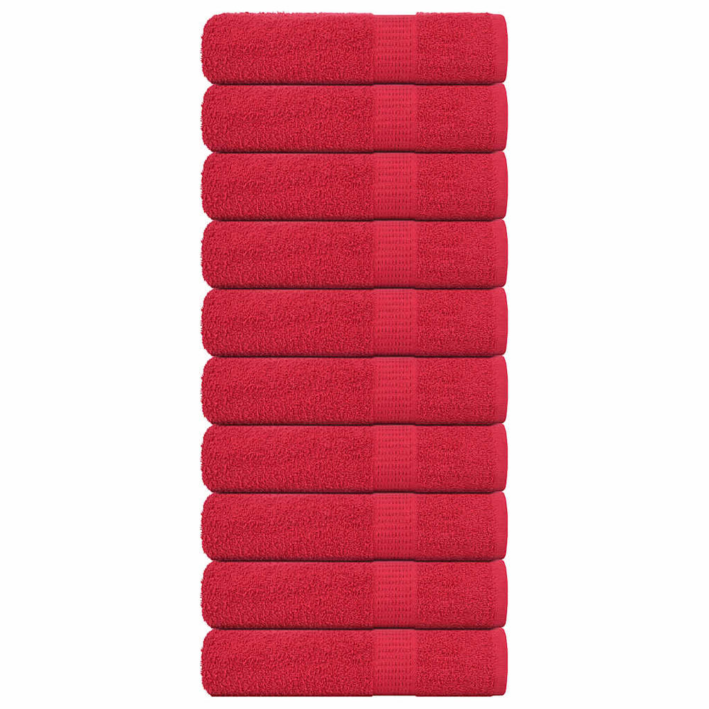 Badetücher FROGN 10 Stk. Rot 100x150 cm 360 g/m²
