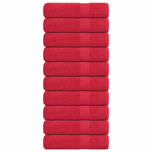 Badetücher FROGN 10 Stk. Rot 100x150 cm 360 g/m²