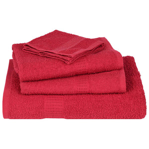 Badetücher FROGN 10 Stk. Rot 100x150 cm 360 g/m²
