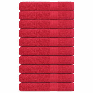 Saunatücher FROGN 10 Stk. Rot 80x200 cm 360 g/m²