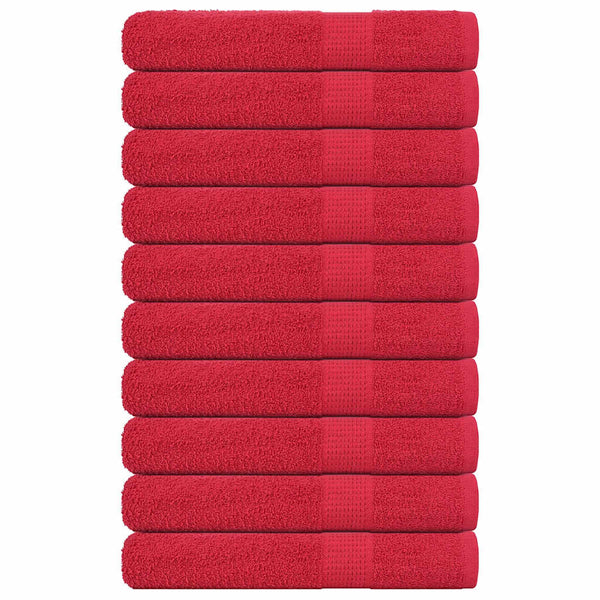Saunatücher FROGN 10 Stk. Rot 80x200 cm 360 g/m²