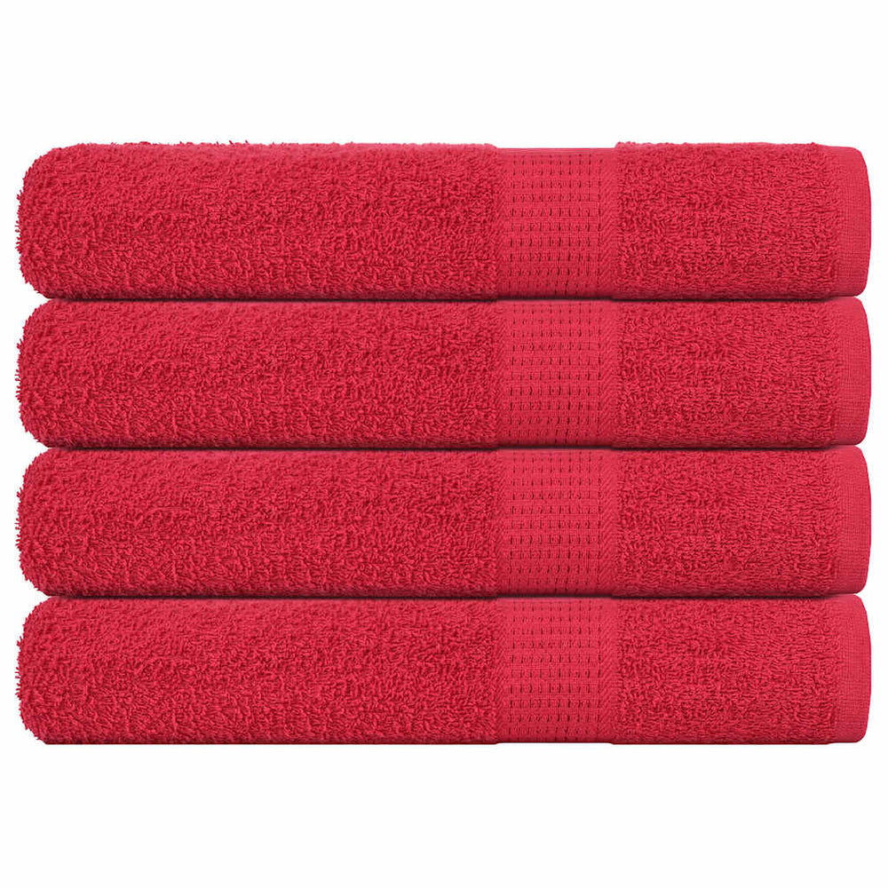 Handtücher FROGN 4 Stk. Rot 100x200 cm 360 g/m²
