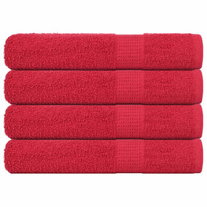 Handtücher FROGN 4 Stk. Rot 100x200 cm 360 g/m²