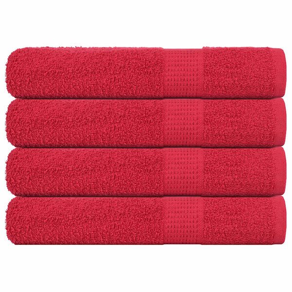 Handtücher FROGN 4 Stk. Rot 100x200 cm 360 g/m²