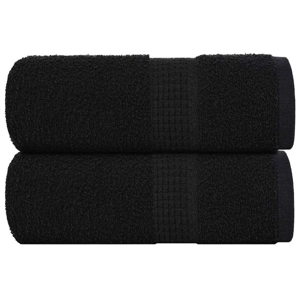 Waschtücher FROGN 2 Stk. Schwarz 30x30 cm 360 g/m²