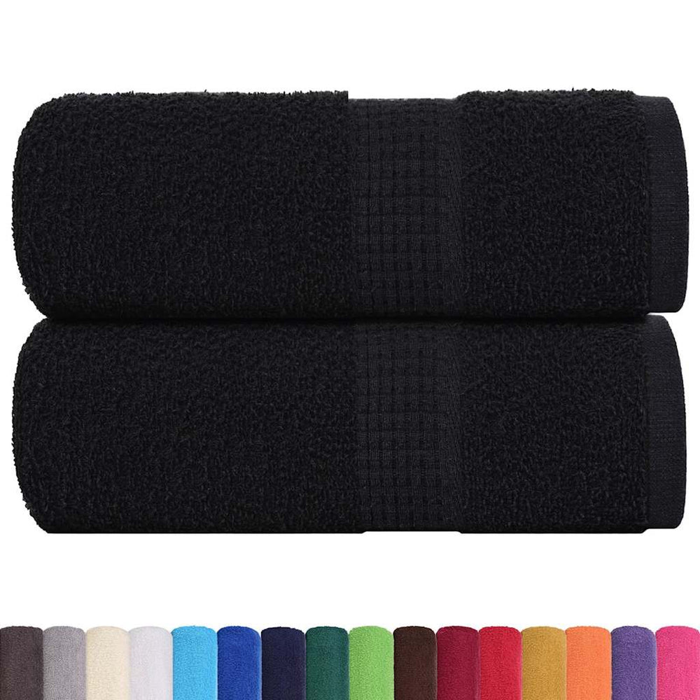 Waschtücher FROGN 2 Stk. Schwarz 30x30 cm 360 g/m²