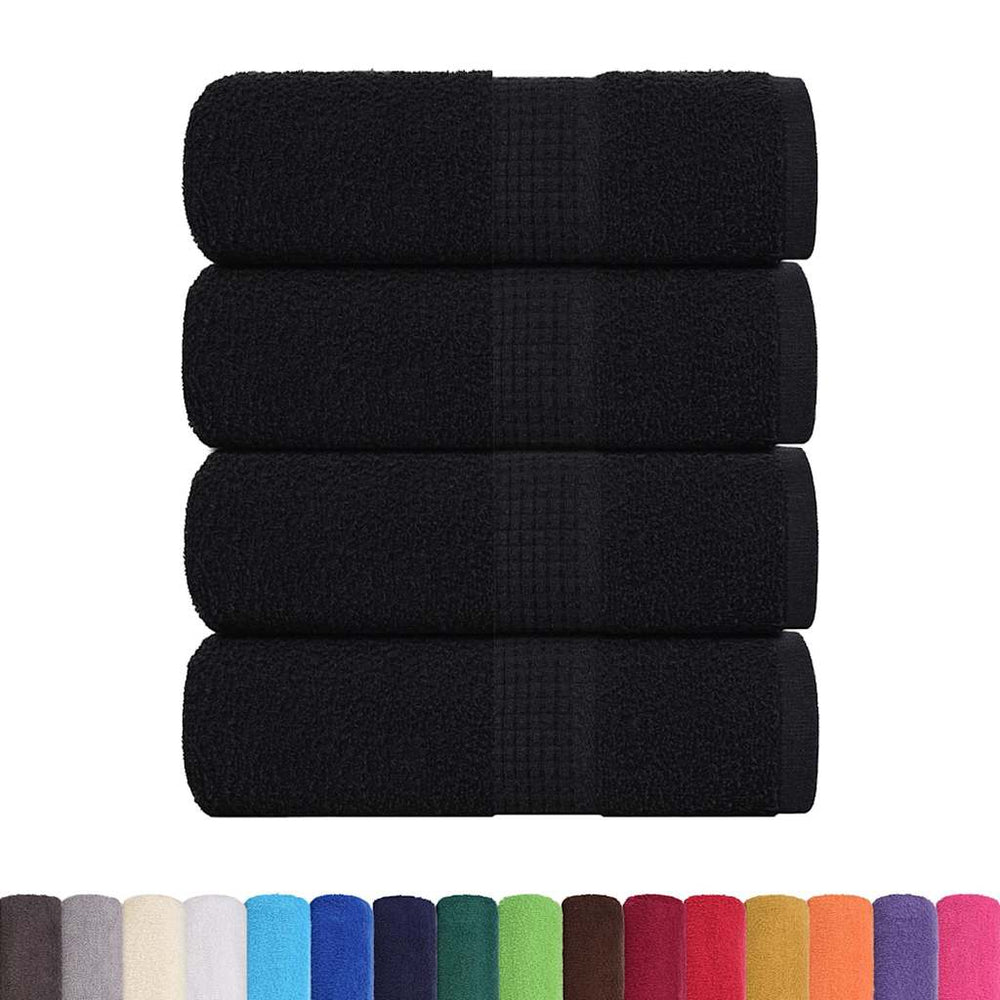 Waschtücher FROGN 4 Stk. Schwarz 30x30 cm 360 g/m²