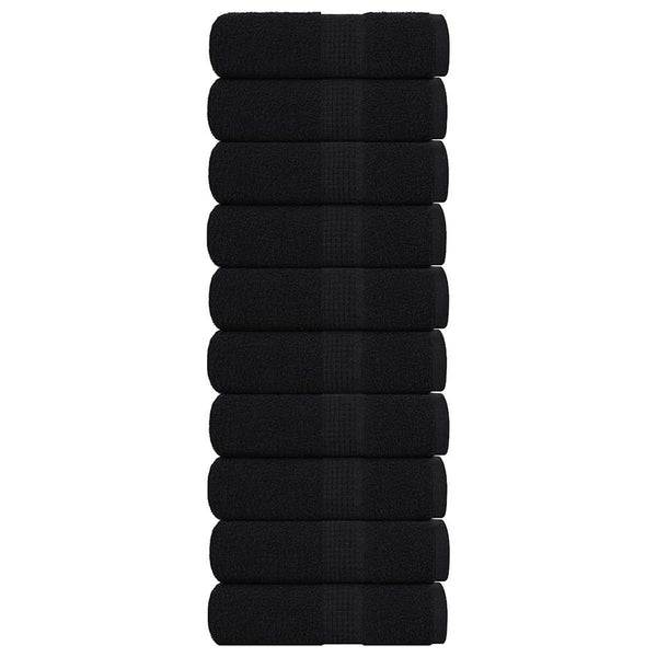 Waschtücher FROGN 10 Stk. Schwarz 30x30 cm 360 g/m²