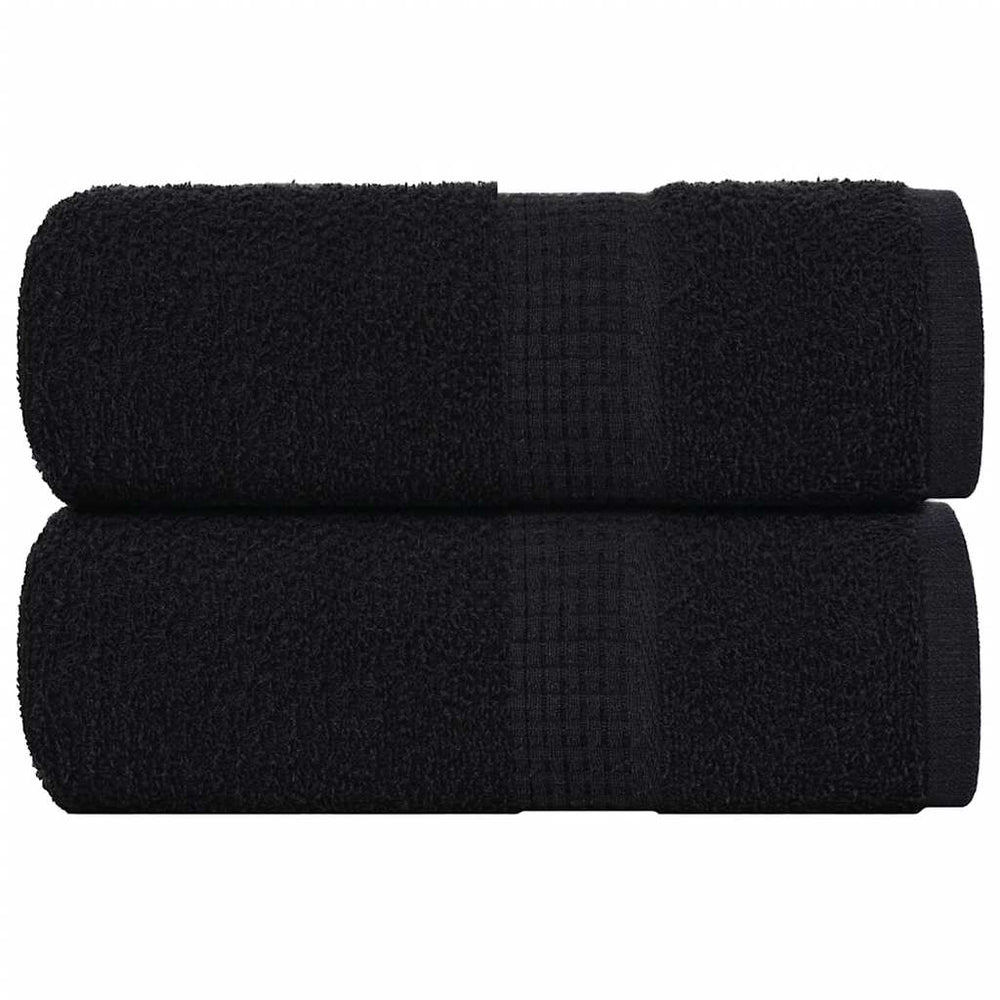 Gästetücher FROGN 2 Stk. Schwarz 30x50 cm 360 g/m²