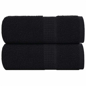Gästetücher FROGN 2 Stk. Schwarz 30x50 cm 360 g/m²