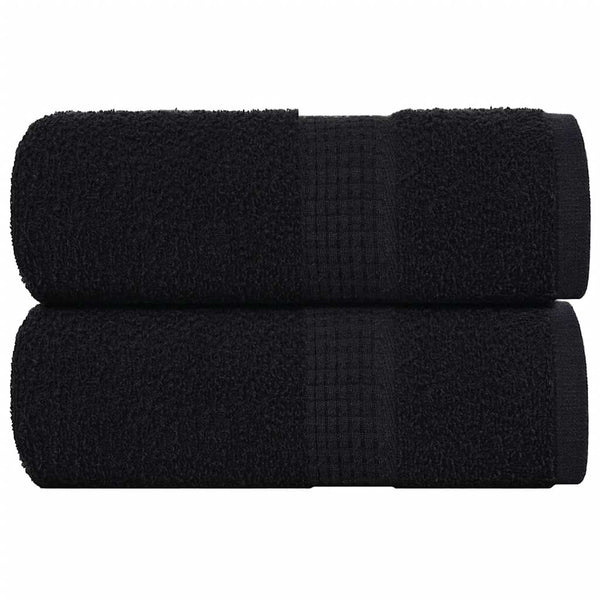 Gästetücher FROGN 2 Stk. Schwarz 30x50 cm 360 g/m²