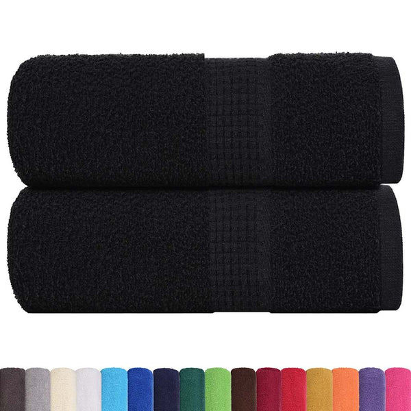 Gästetücher FROGN 2 Stk. Schwarz 30x50 cm 360 g/m²