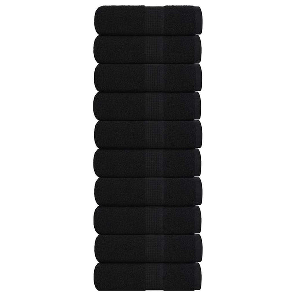 Gästetücher FROGN 10 Stk. Schwarz 30x50 cm 360 g/m²