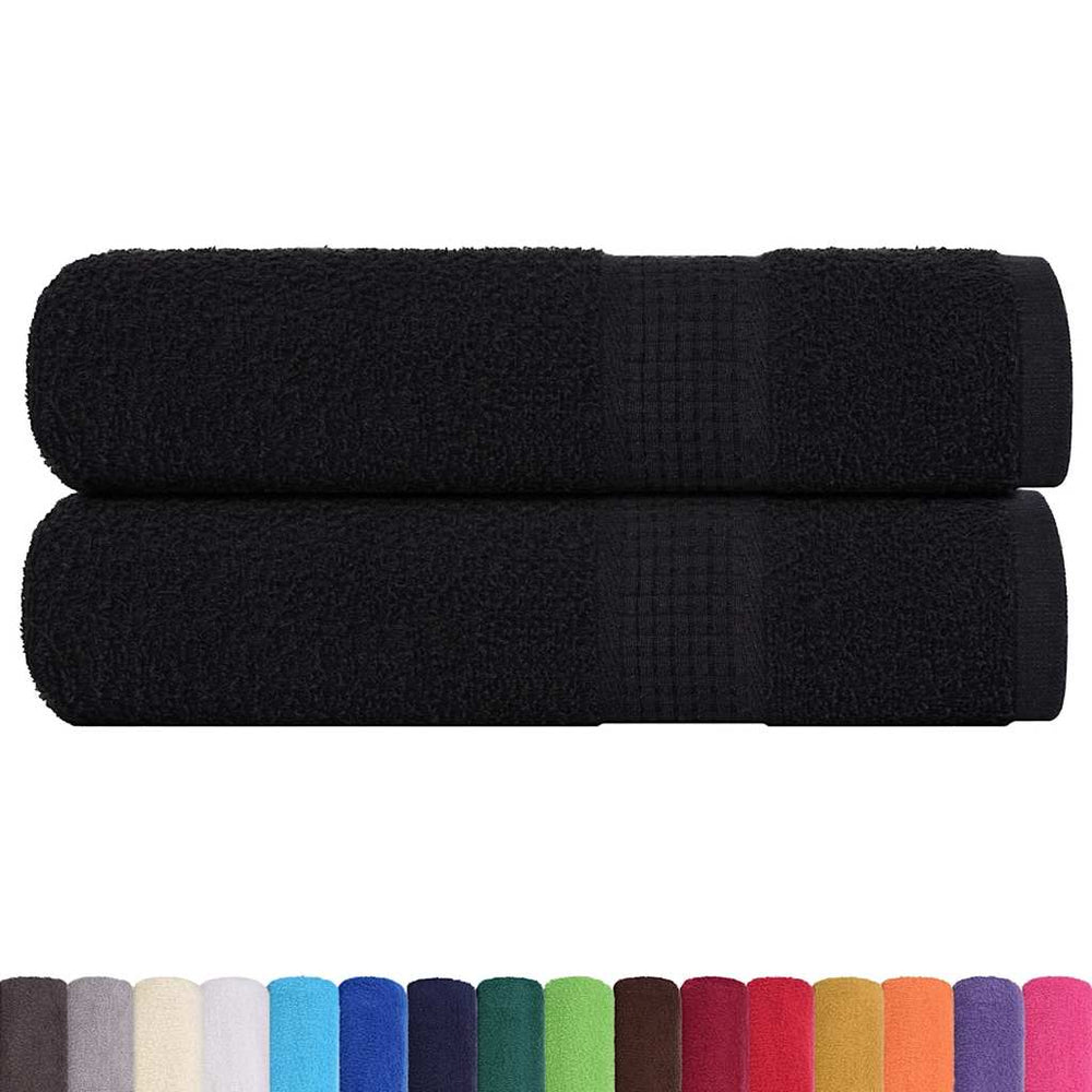 Handtücher FROGN 2 Stk. Schwarz 50x100 cm 360 g/m²