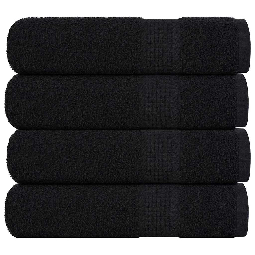 Handtücher FROGN 4 Stk. Schwarz 50x100 cm 360 g/m²