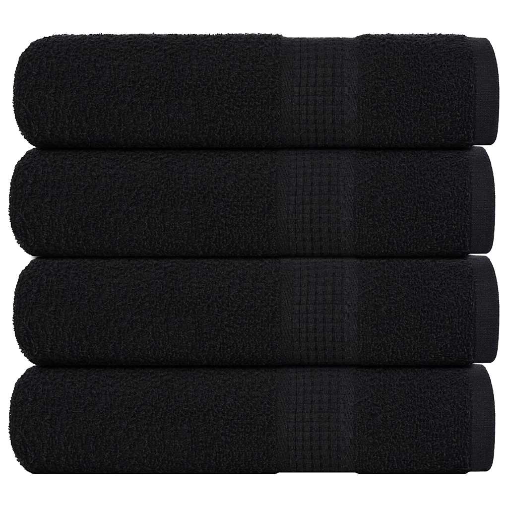 Handtücher FROGN 4 Stk. Schwarz 50x100 cm 360 g/m²