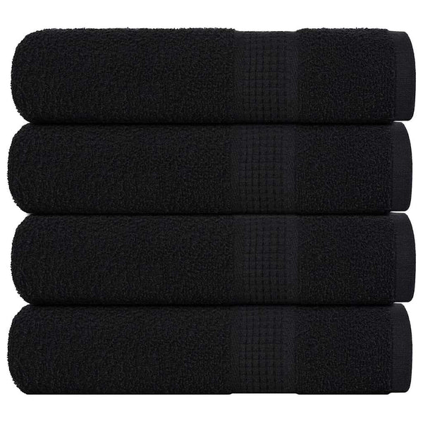 Handtücher FROGN 4 Stk. Schwarz 50x100 cm 360 g/m²