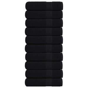 Handtücher FROGN 10 Stk. Schwarz 50x100 cm 360 g/m²