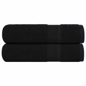 Duschtücher FROGN 2 Stk. Schwarz 70x140 cm 360 g/m²
