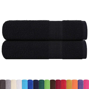 Duschtücher FROGN 2 Stk. Schwarz 70x140 cm 360 g/m²