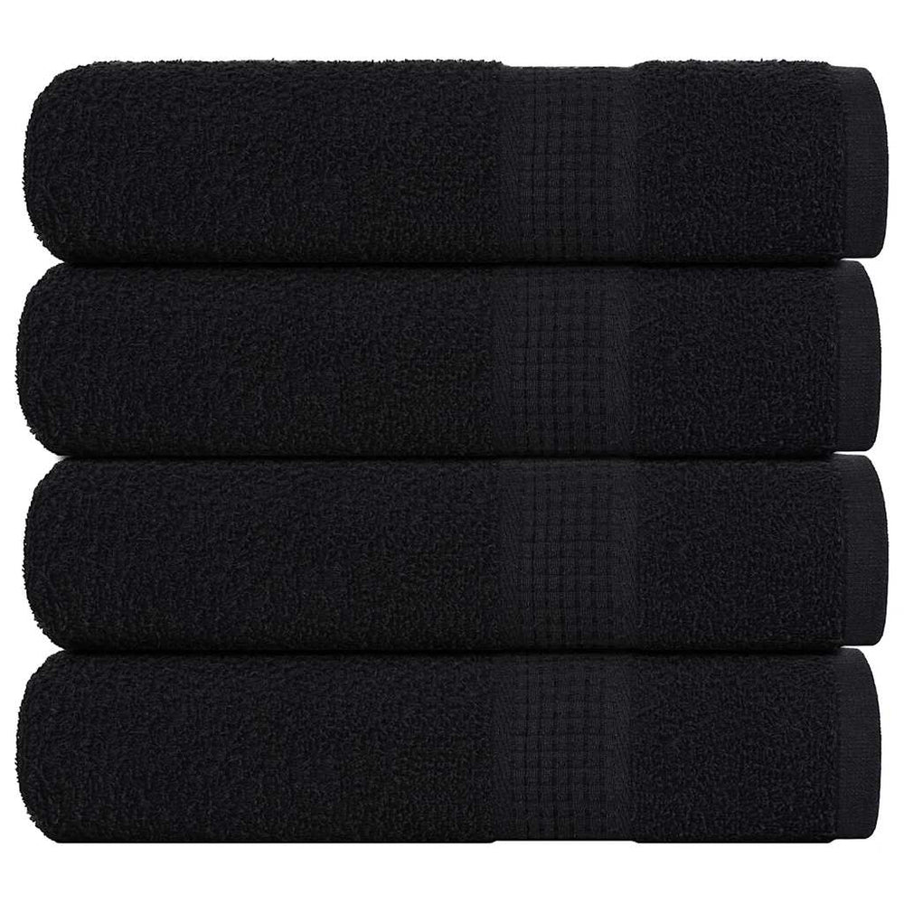 Duschtücher FROGN 4 Stk. Schwarz 70x140 cm 360 g/m²