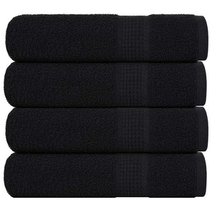 Duschtücher FROGN 4 Stk. Schwarz 70x140 cm 360 g/m²
