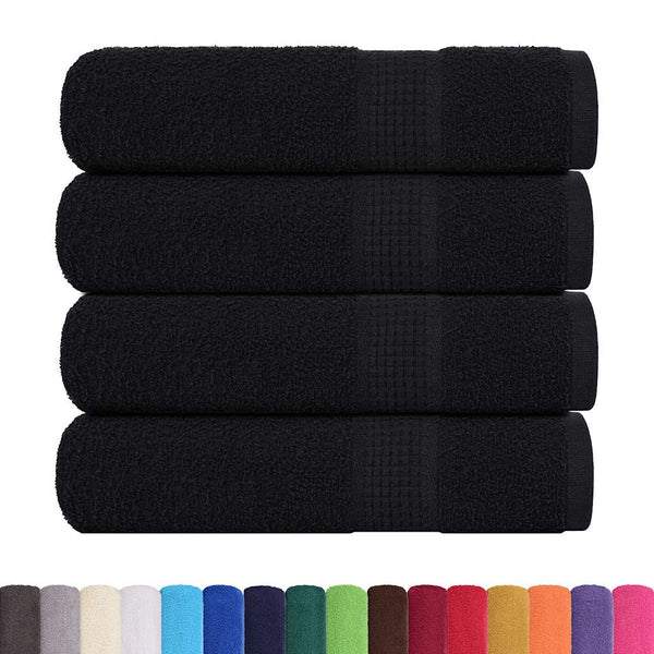 Duschtücher FROGN 4 Stk. Schwarz 70x140 cm 360 g/m²