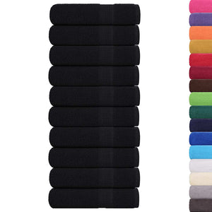 Duschtücher FROGN 10 Stk. Schwarz 70x140 cm 360 g/m²