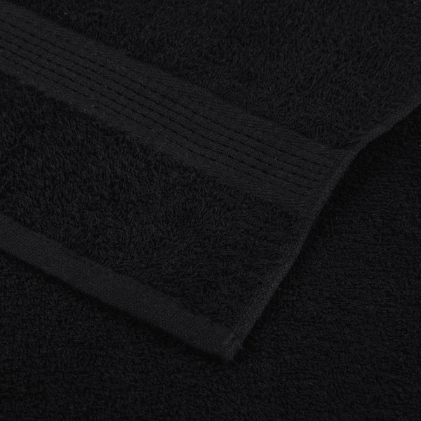 Badetücher FROGN 10 Stk. Schwarz 100x150 cm 360 g/m²
