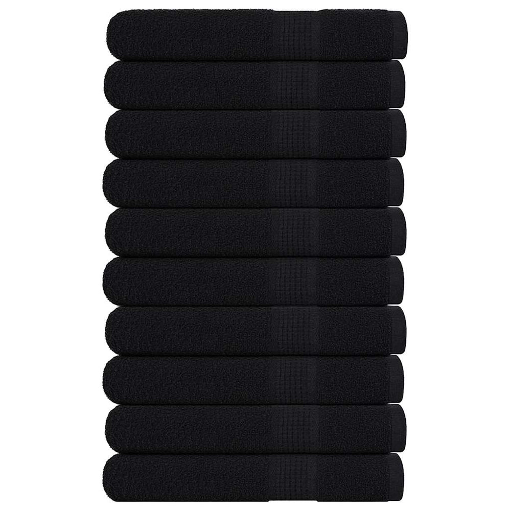 Saunatücher FROGN 10 Stk. Schwarz 80x200 cm 360 g/m²